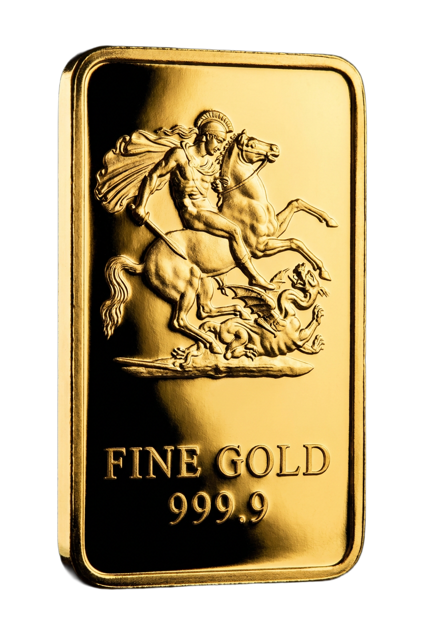 St George & Dragon gold bar