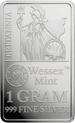 Silver Britannia 1g bar